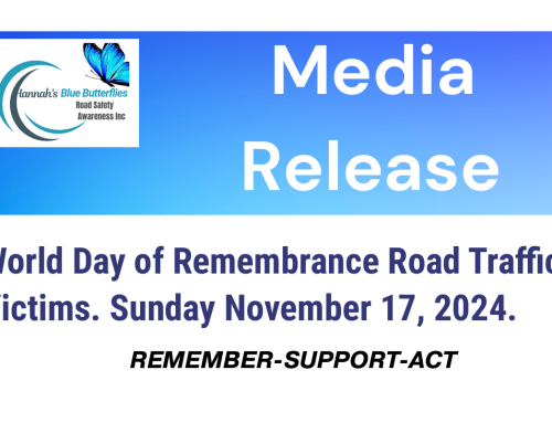 Media Release – World Day of Remembrance Road Traffic Victims